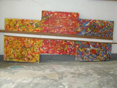 Yellow-Red-Blue(Three in one Panel)